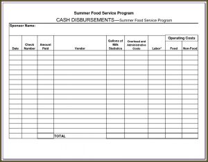 Cash Disbursement Journal Forms