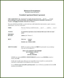 Chicago Renters Lease Form