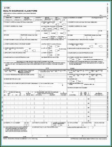 Cms 1500 Claim Form Template