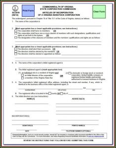 Commonwealth Of Virginia State Corporation Commission Annual Report Form
