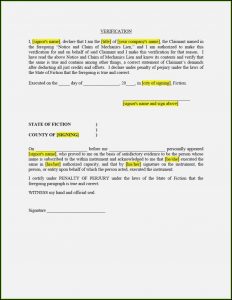 Construction Lien Waiver Form Michigan