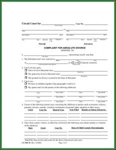 Divorce Filing Fees In Maryland