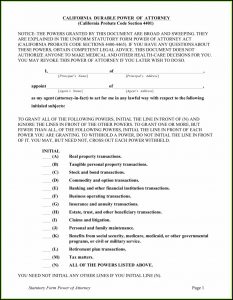 Durable Poa Form California