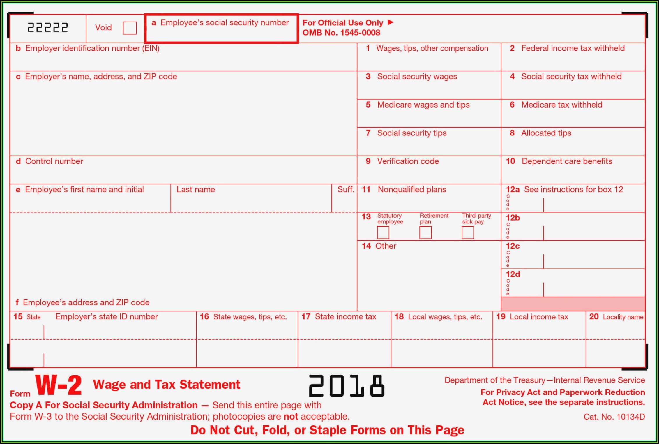 Employee W2 Form Online