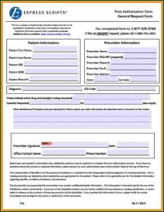 Express Scripts Prior Authorization Form 2017
