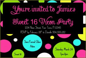 16th Birthday Invitation Templates