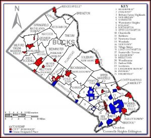 1850 Map Of Bucks County Pa