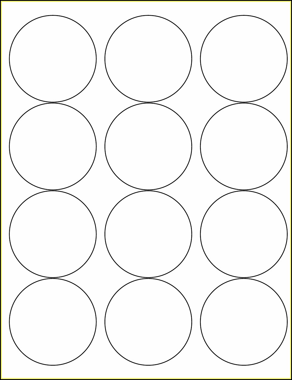 2.5 Inch Round Template
