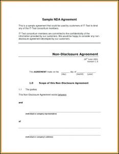 Basic Nda Template Pdf