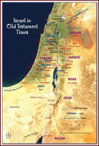 Bible Map Jerusalem Gaza