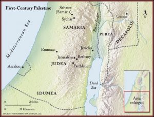 Bible Map Jerusalem To Emmaus