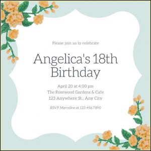 Birthday Party Invitation Templates