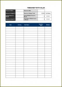 Biweekly Timesheet Template Excel Free Download