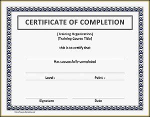 Bloodborne Pathogen Training Certificate Template