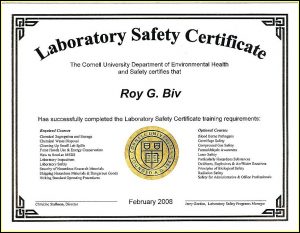 Bloodborne Pathogens Certificate Template