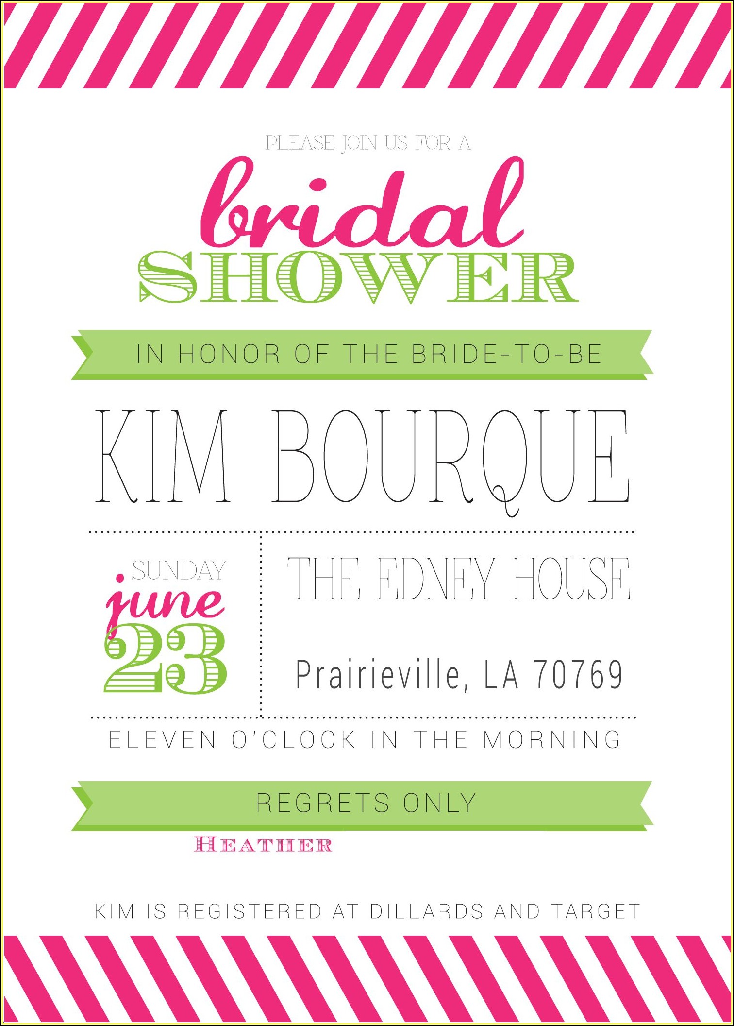 Bridal Shower Brunch Invitation Wording