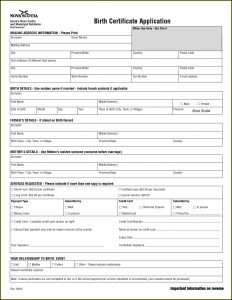 California Birth Certificate Application Printable