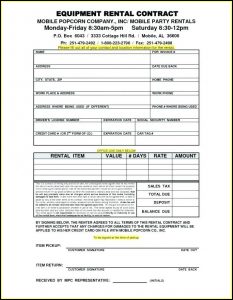 Car Rental Contracts Templates