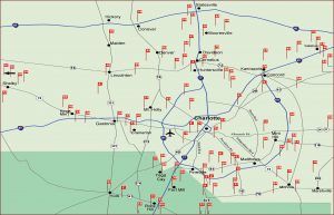 Charlotte Nc Golf Courses Map