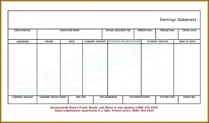 Cheque Stub Template