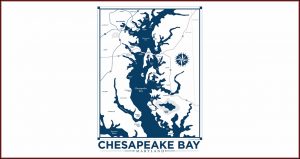 Chesapeake Bay Map Art