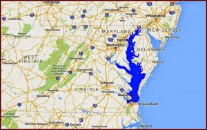 Chesapeake Bay Map Labeled