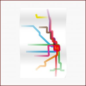 Chicago Cta Map Poster