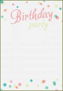 Children's Birthday Party Invitation Templates Free
