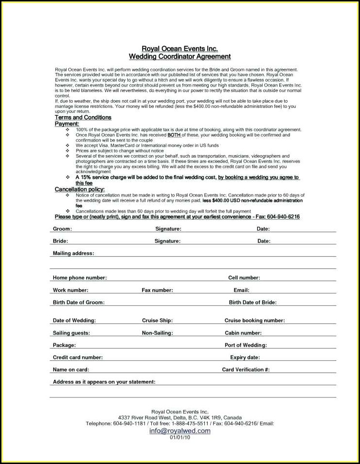 Cleaning Contracts Agreements