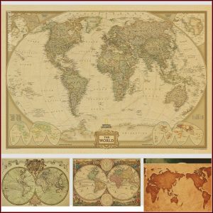 Cloth Map Of The World