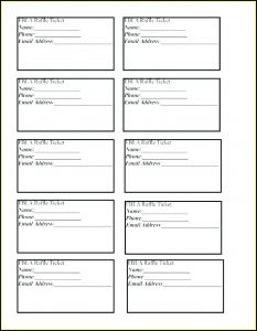 Dinner Tickets Template Word