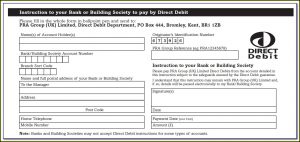 Direct Debit Form Template Australia