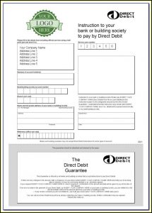 Direct Debit Form Template Free