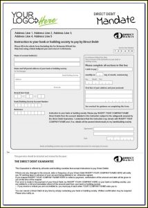Direct Debit Form Template Uk