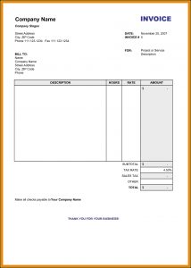 Download Free Invoice Template Microsoft Word
