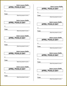 Event Ticket Template Word