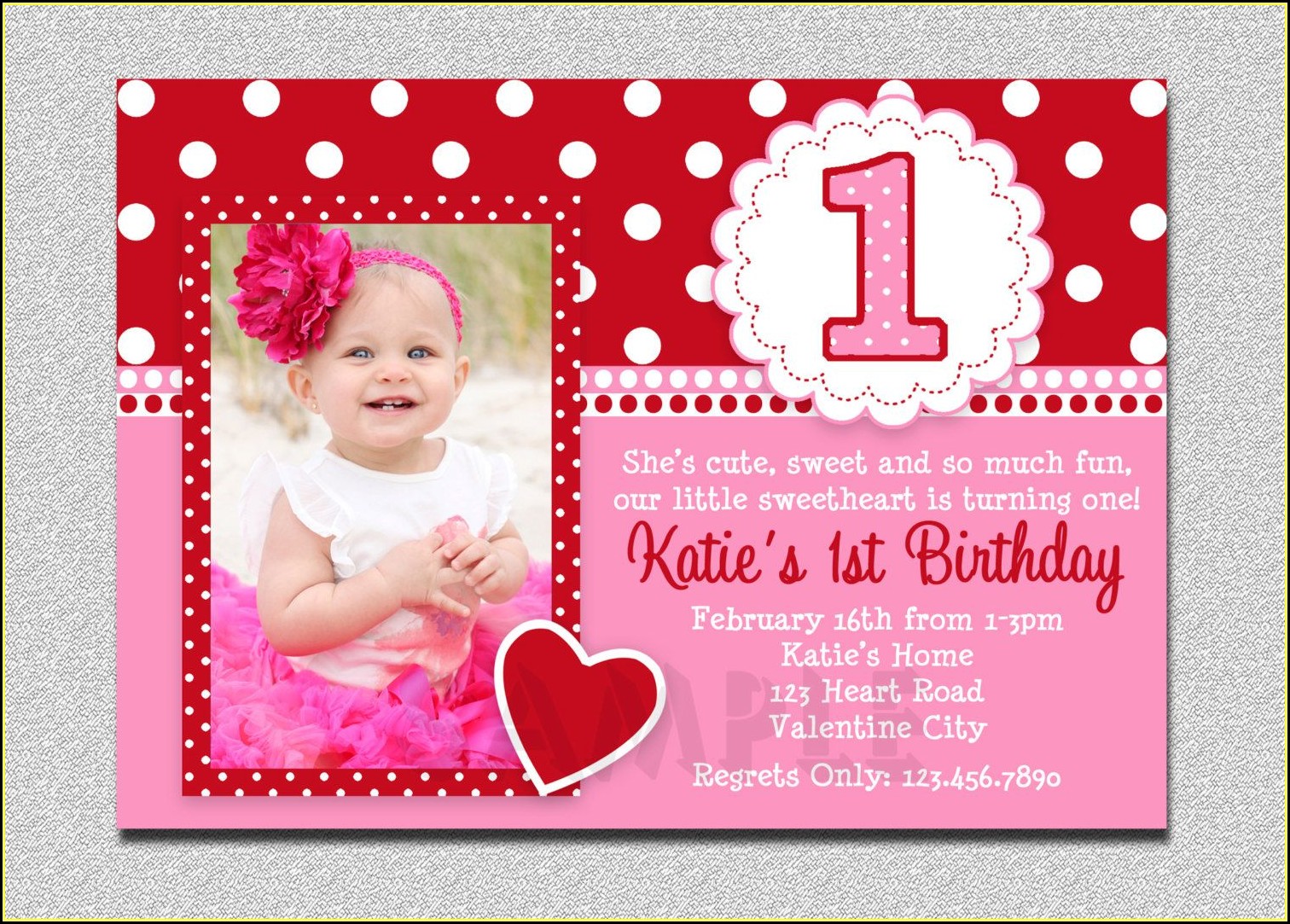 First Birthday Party Invitations Templates Free