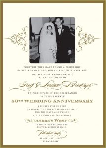 Free 50th Wedding Anniversary Party Invitation Templates