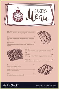 Free Bakery Menu Templates