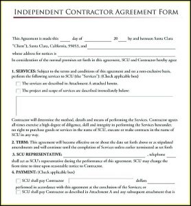 Free Basic Independent Contractor Agreement Template