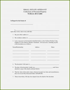 Free California Small Estate Affidavit Form