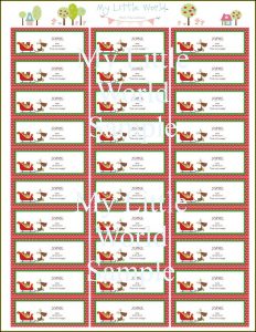 Free Christmas Address Label Templates