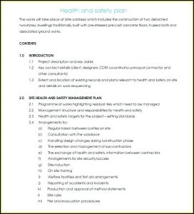 Free Construction Site Safety Plan Template