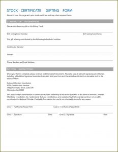 Free Corporate Stock Certificate Template Word