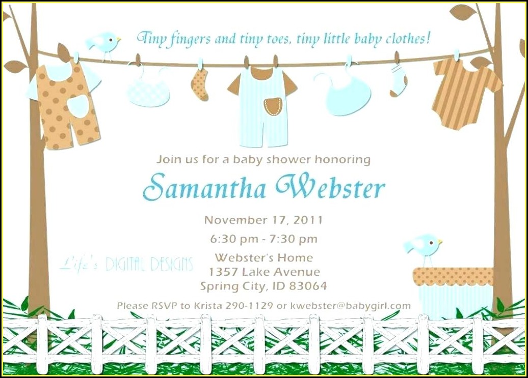 Free Digital Baby Shower Invitation Templates