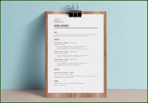Free Easy Resume Template Word
