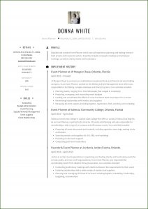 Free Event Planner Resume Templates