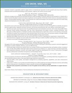 Free Executive Cv Template Download