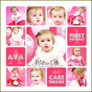 Free First Birthday Collage Template