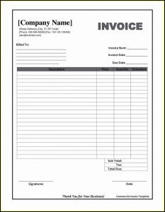 Free Invoice Template For Microsoft Word